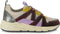 PS Poelman Minion Dames Sneakers - Lage Sneakers - Shiny Details - Bordeaux Beige Multi
