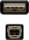 Nanocable 10.01.1205 - USB 2.0a naar USB B - Mannelijk/Mannelijk - Zwart