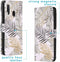 iMoshion Hoesje Geschikt voor Samsung Galaxy A20e Hoesje Met Pasjeshouder - iMoshion Design Softcase Bookcase - Wit / Zwart / Goud / Glamour Botanic