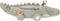 Little Dutch Safari Friends - Activiteitenknuffel Krokodil XL - Zacht - Groen