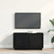 vidaXL - TV-kast - Zwart - Eiken - 80x35x45 - cm - Engineered - Hout