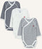 Petit Bateau - Rompertjes - Set van 3 met lange mouwen - Maat 56 (set van 3)