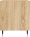 vidaXL - Nachtkastje - 40x40x50 - cm - bewerkt - hout - sonoma - eikenkleurig