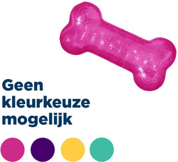 Flamingo Kong - Hondenspeelgoed - Squeeze crackle bone 15.5 x 7.5 x 4.5 cm