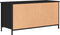 vidaXL - Tv-meubel - 100x40x50 - cm - bewerkt - hout - zwart