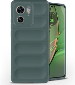 imoshion Hoesje - Geschikt voor Motorola Edge 40 - EasyGrip Backcover - Donkergroen