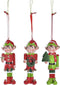 Kerstversiering DKD Home Decor Hars Elf (5 x 4 x 14 cm) (3 Stuks)