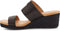 UGG Ebele - Dames Sandalen met Sleehak 6,5 cm - Zwart Leer - Maat 37