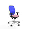 Piqueras y Crespo 1D086N0 - Bureaustoel - Verstelbare hoogte met armleuning - Roze