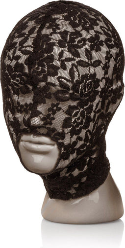 CalExotics - Scandal Lace Hood - Bondage / SM Masks Zwart