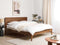 BOISSET - Bed - Donkerbruin - 180 x 200 cm - Rubberhout