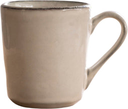 Dutch Rose Organic Mok 39 cl - Theemok - Koffiemok - Creme - Stoneware Handgemaakt .