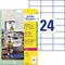 Avery L4718-20 - Self adhesive labels - 70 x 37 mm - Wit (20 lakens)