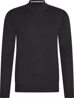 Cappuccino Italia - Heren Trui turtle neck trui - Zwart - Maat XL