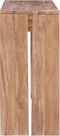 vidaXL - Wandtafel - 110x35x75 - cm - massief - teakhout