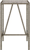 vidaXL - Tuinbartafel - 70x70x110 - cm - poly - rattan - grijs