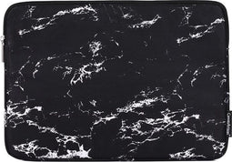 Laptophoes 13 Inch GV – Geschikt voor o.a Macbook Pro 13 Inch 2009-2012 / Pro 14 inch 2021 / Macbook Air 2008-2017 – Laptop Sleeve – Zwart Marmer