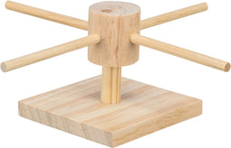Trixie Voer Draaimolen - Snack Dispenser - Onbehandeld Hout 22X22X8 CM