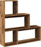 vidaXL - Kamerscherm - / - boekenkast - 3-laags - 123x29x123 - cm - hout - oud - hout