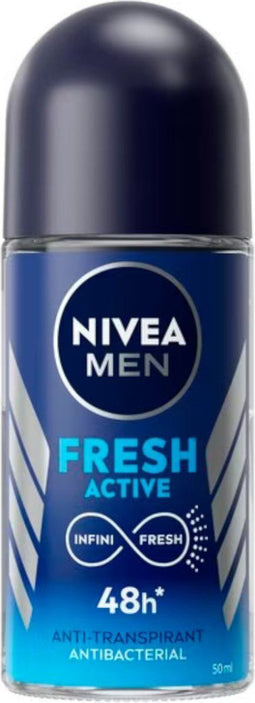 Nivea Men - Fresh Active - Deodorant Roller - 72u zweet- en geurbescherming - 50ml