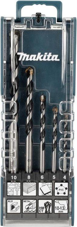 Makita E-14255 - Multifunctionele boorset 5-delig - Ø 4-10 mm (1 set)
