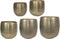 Ter Steege Bloempot Aluminium Goud D 42 cm H 41 cm