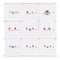 Speelgoedkast - 110x110x37 cm - 9 deuren - roze - snuitjes