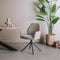 Tower living Amaro swivel armchair - fabric Nature color 120 Beige grey