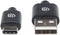 Manhattan 1m - USB 2.0-A naar USB-C - 480 Mbps - Zwart