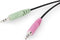 Ewent EW3562 - Stereo headset met microfoon - Draad - Zilver Zwart