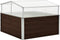 vidaXL - Tuinkas - 100x100x85 cm - gegalvaniseerd staal - bruin