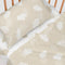 Happy Friday Sheet set 2 pieces Clouds beige 120x180 cm (Cot bed) Beige