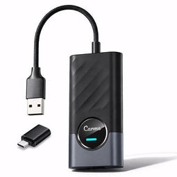CarMe CA515 - 2-in-1 CarPlay Dongle PLUS - Draadloos met YouTube Netflix - Zwart