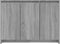 vidaXL - Dressoir - 102x33x75 - cm - bewerkt - hout - grijs - sonoma - eikenkleurig