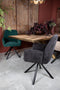 PTMD Vicky Velvet Stoelen - 60x62x88 cm - Donkergroen - Set van 2