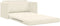 vidaXL - Vloerl - sofa - bed - 2-in-1 - Crème - 124x204x61 - cm - Velours