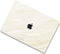 Lunso Geschikt voor MacBook Air 13 inch M1 (2020) cover hoes - case - Creamy Vibes