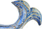 Decoratieve figuren DKD Home Decor Blauw Hout Bruin Zeeman Walvis (40 x 10 x 30 cm)