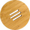 Croll & Denecke Zeepbakje – Zeephouder – Strak design – Bruin – Rond - ⌀ 10 cm - Bamboe