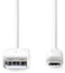 Nedis CCGW60500WT10 - USB A naar USB 2.0 micro kabel - 100 cm - Wit