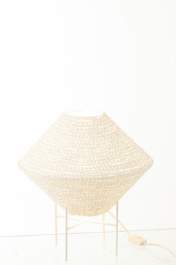 J-Line hanglamp Ufo - zeegras - wit - small