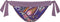 Cyell Pretty Paisley - Bikinibroekje Laag met Strik - Maat 42