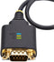 Startech.com 30cm USB naar Serieel Adapter - DB9 RS232 - COM Retention ESD Bescherming - Zwart
