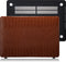 Lunso Geschikt voor MacBook Air 13 inch (2022-2025) cover hoes - case - Croco Bruin