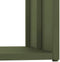 vidaXL - Brandhoutrek - 40x40x40 - cm - koudgewalst - staal - olijfgroen