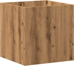vidaXL - Plantenbak - 40x40x40 - cm - bewerkt - hout - artisanaal - eikenkleur