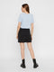 Pieces PCRIA SS FOLD UP SOLID TEE NOOS - T-shirt - Ronde hals korte mouwen - Kentucky Blue