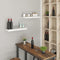 WOLTU RG9477ws - Wandplank - Zwevend - Hoogglans wit - 50 x 22,9 x 3,8 cm
