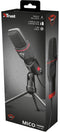 Trust GXT 212 - USB-microfoon - 3,5mm en USB-aansluiting - Rood Zwart