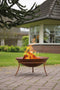 RedFire – Tulsa – Bruin - Staal – Vuurschaal – Fire Pit – Stevig staal - Industrieel – Terrasverwarming – Sfeerhaard – Roest